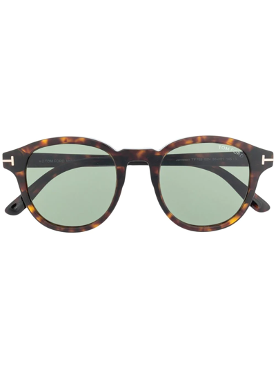 Tom Ford Aurele Polarized Green Round Unisex Sunglasses Ft0904-f 52r 52