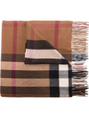 BURBERRY OVERSIZED CHECKED CASHMERE SCARF