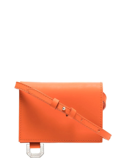 Eéra Orange Mini Leather Cross Body Bag