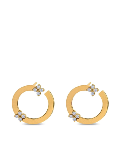 Roberto Coin 18kt Yellow Gold Love In Verona Diamond Earrings