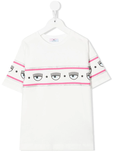 Chiara Ferragni Logo-print Cotton T-shirt In 0001 White