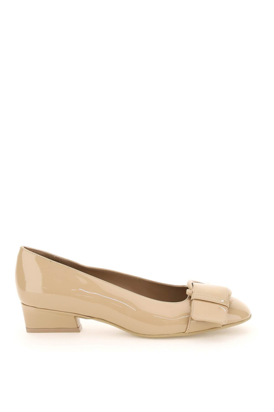 Ferragamo Salvatore  Gancini Pumps In Beige