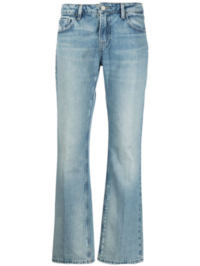 Frame Distressed-effect Denim Jeans In Blue