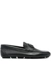 VALENTINO GARAVANI VLOGO SIGNATURE LEATHER DRIVING SHOES