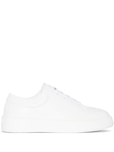 Ganni Sporty Mix Cupsole Sneaker In White