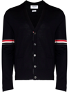 THOM BROWNE RWB KNITTED CARDIGAN