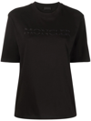 MONCLER SPLICED EMBROIDERED-LOGO T-SHIRT