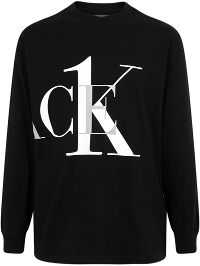 Palace X Calvin Klein Long-sleeve T-shirt In Schwarz