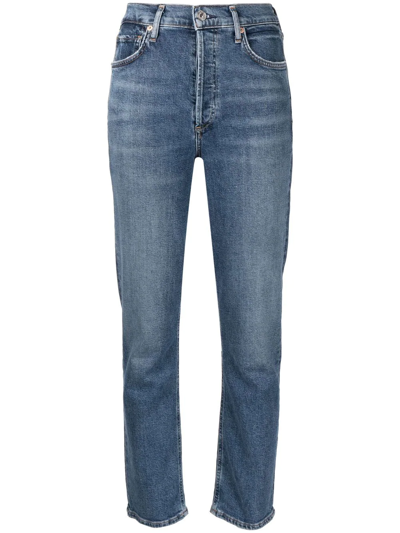 Citizens Of Humanity Charlotte Straight-leg Jeans In Blau