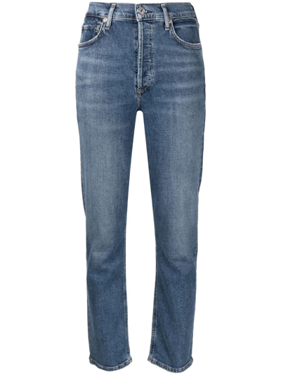Citizen Of Humanity Blue Straight Leg Jeans