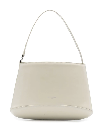 Low Classic Leather Shoulder Bag In Neutrals