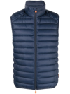SAVE THE DUCK QUILTED ZIPPED GILET