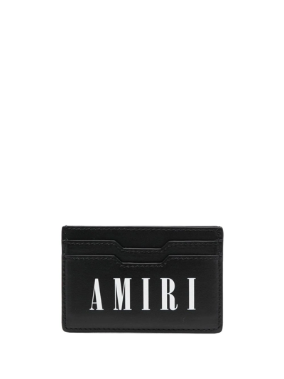 Amiri Logo-print Leather Wallet In Black