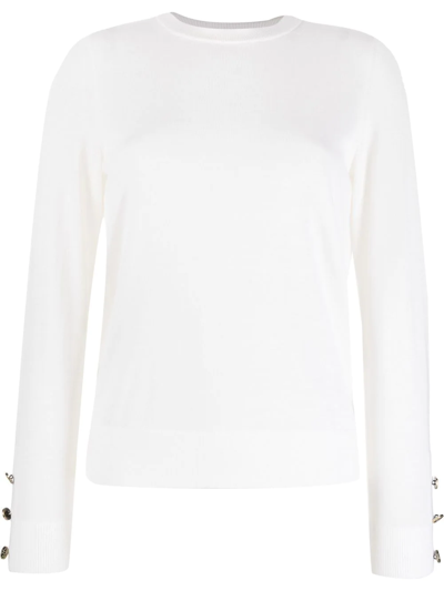 Michael Michael Kors Crew-neck Pullover Jumper In Nude