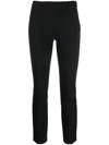 Shop Vince Slim-fit Pull-on Trousers In Schwarz