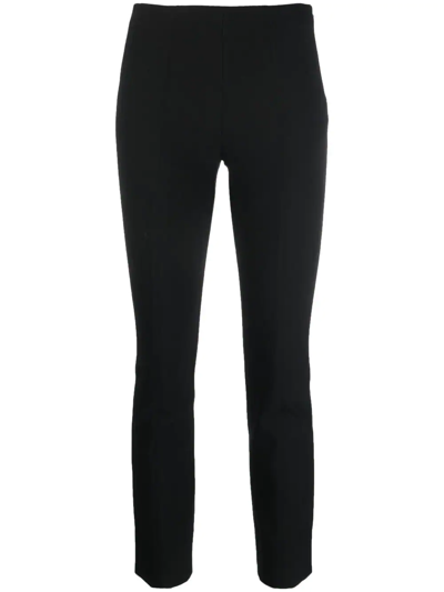 Vince Slim-fit Pull-on Trousers In Black