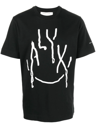 ALYX ABSTRACT-PRINT COTTON T-SHIRT