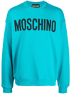 Moschino Logo-print Sweatshirt In Blau
