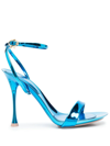 Gianvito Rossi Woman Sandals Azure Size 8 Soft Leather In Blau