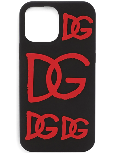 Dolce & Gabbana Dg Logo Iphone 13 Pro Max Case In Multicolor