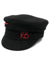 Ruslan Baginskiy Baker Boy Cotton Hat In Schwarz
