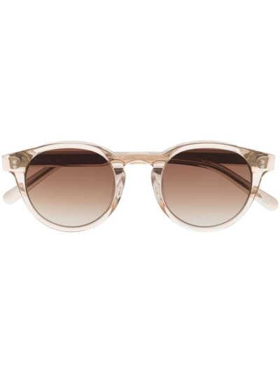 Chimi 03 Round-frame Sunglasses In Nude