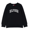 TOMMY HILFIGER JUNIOR LOGO-PRINT CREW NECK SWEATSHIRT