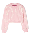 TOMMY HILFIGER JUNIOR LOGO-PRINT CREW NECK SWEATSHIRT