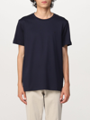 Dondup Basic T-shirt With Mini Logo In Blue