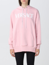 Versace Hoodie With 1978 Re-edition Logo In Pink