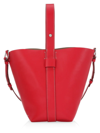 Proenza Schouler White Label Leather Bucket Bag In Crimson