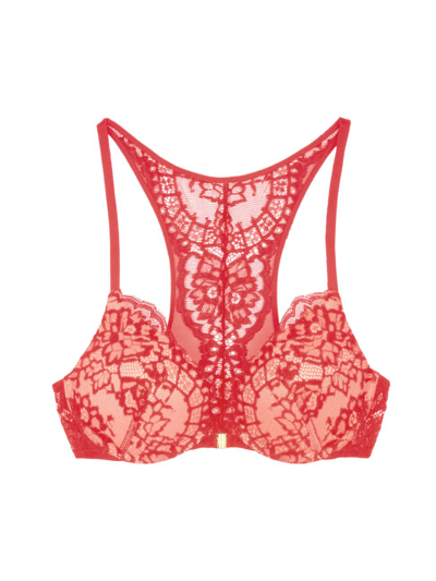 Wolford Belle Fleur Push-up Bra In Red