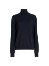 The Row Ciba Cashmere Turtleneck Sweater In Dark Navy