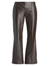 THE ROW WOMEN'S BECK LEATHER CROP FLARE PANTS