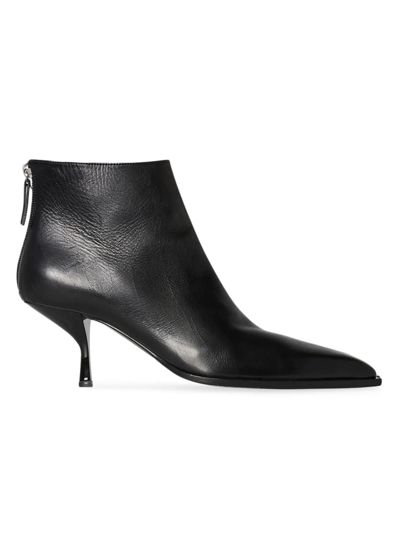 The Row Women's Coco Leather Ankle Boots In Black