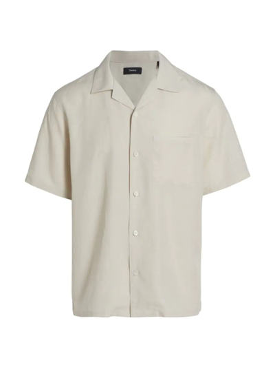 Theory Noll Camp Shirt In Moon