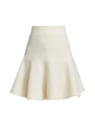 Anna Mason Women's Pippa Bouclé Mini Skirt In Cream