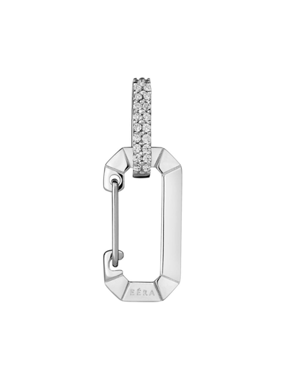 Eéra Women's Chiara Two-tone 18k Gold & Diamond Drop Earring In White Gold