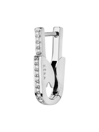 Eéra Women's Pin 18k White Gold & Diamond Small Drop Earring