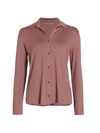 Majestic Soft Touch Button-up Shirt In Taupe