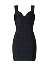 Herve Leger Women's Icon Sweetheart Mini Dress In Black