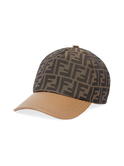 FF Jacquard Leather Baseball Cap