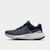 Nike Women's Zoomx Invincible Run Flyknit 2 Running Shoes In Dark Marina Blue/plum Fog/light Marine/black