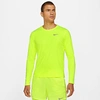 Nike Men's Dri-fit Miler Long-sleeve Running Top In Volt