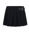 PRADA PRADA LOGO DETAILED PLEATED MINI SKIRT