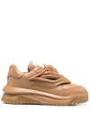 Versace Odissea Low-top Sneakers In Brown