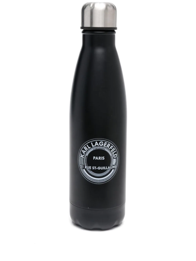 Karl Lagerfeld K/athleisure Matte-effect Bottle In Black