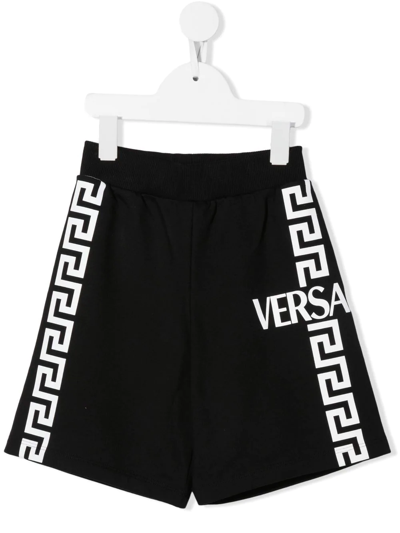 VERSACE LOGO TRACK SHORTS