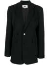 Mm6 Maison Margiela Oversized Single-breasted Blazer In Black