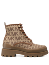 MICHAEL MICHAEL KORS PAYTON LOGO-PRINT ANKLE BOOTS